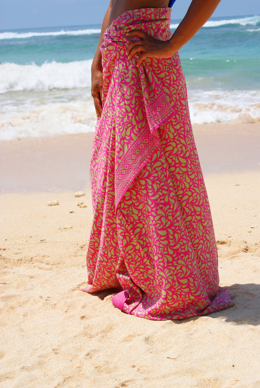 Beach Sarong Lotus - Java Spirit Clothing & Women Accessories